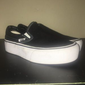 platform slip on vans